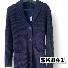 PREMIUM by VICKY(プレミアム バイ ビッキー) ロングニットコート 黒色 サイズ記載なし レディースジャケット　管理SK841のサムネイル