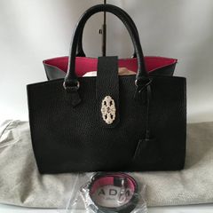 新品 A.D.M.J ショルダーバッグ ブラック アールデコ スワロフスキー