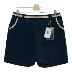 サイズ：LL BLACK&WHITE ブラックアンドホワイト  キュロットスカート 総柄 ネイビー系 [240101607064] ゴルフウェア レディース ストスト