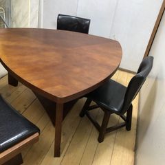 送料無料 ダイニングセット 木製テーブル 回転椅子2脚 ベンチセット250901 SPCA ダイニング 4点セット 135テーブル + 105ベンチ 回転チェア2脚