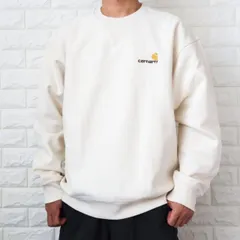 カーハート スウェット メンズ オフホワイト グレー アメリカン スクリプト carhartt WIP I025475