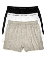 【送料無料】 カルバンクライン メンズ ボクサーパンツ アンダーウェア Traditional Boxers Pack of 3 BlackWhiteGray