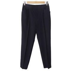 美品・日本製】yori セレモニーピンタックパンツ ネイビー 34 - メルカリ