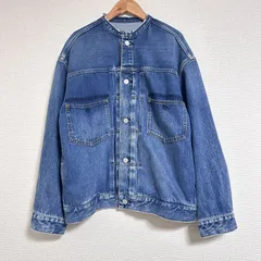 IENA 日本製 21AW リメイクエコデニムミドルルーズブルゾン リメイクタックデニムブルゾン デニムジャケット 38 M-L相当