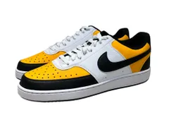 NIKE (ナイキ) COURT VISION LO  コート ビジョン ローカットスニーカー IO9113-705 28cm US10 ホワイト×イエロー×ブラック メンズ/025