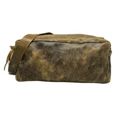 miumiu(ミュウミュウ) ショルダーバッグ - 黒×ライトブラウン ストラップ着脱可 レザー