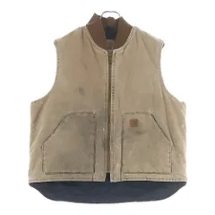 CARHARTT (カーハート) 10s DCK VEST 11年 メキシコ製 裏地キルティング 中綿 アクティブ ダック ベスト ベージュ