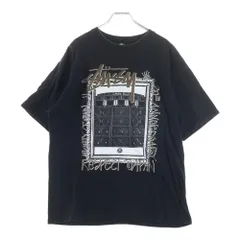 STUSSY (ステューシー) MIGHTY CROWN 20周年 マッティークラウン グラフィックプリント クルーネック半袖Tシャツカットソー ブラック