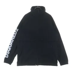 DSQUARED2 (ディースクエアード) GLOBETROTTER SPORTS JACKET ナイロンジップアップジャケット ブラック S74AM1318