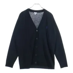 LOEWE (ロエベ) アナグラム刺繍 5B ウール ニット カーディガン ブラック Q825Y16K04