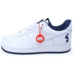 NIKE (ナイキ) ×LIL YACHTY AIR FORCE 1 LOW WHITE AND MIDNIGHT NAVY リル ヨッティ エア フォース 1 ロー ローカットスニーカー ホワイト/ネイビー US9.5/27.5cm IB5720-100