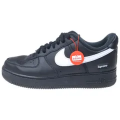 NIKE (ナイキ) ×SUPREME AIR FORCE 1 LOW シュプリーム エアーフォースワン ローカットスニーカー ブラック US9.5/27.5cm CU9225-002