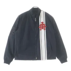 CHROME HEARTS (クロムハーツ) RACING セメタリーパッチ付き 裏地ボア レーシング ナイロンジャケットブルゾン ブラックのサムネイル