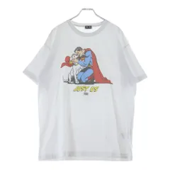 KITH (キス) 25SS Superman Just Us Vintage Tee スーパーマン ヴィンテージプリント半袖Tシャツ ホワイト