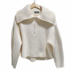 uncrave(アンクレイヴ) 長袖セーター サイズF レディース - アイボリー ハーフジップアップ