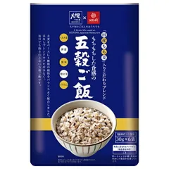 はくばく 大戸屋 もちもちした食感の五穀ご飯 180g(30g×6)×6袋入| 送料無料 五穀 雑穀 炊飯用 穀類 食物繊維 もち麦 ストック 米 ごはん ケース買い まとめ買い 業者 仕入れ 大量のサムネイル