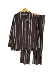 Paul Smith (ポールスミス) Signature Stripe シグネチャーストライプ 長袖 ルームウェア 上下セット 3L ブラウン メンズ/025