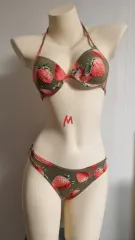 いちご 柄 ビキニ セット M