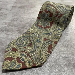 【BURBERRY】バーバリー ペイズリー柄ネクタイ シルク100% メンズ 日本製 レッド 赤色 ベージュ ブルー 青色 クラシックペイズリー 総柄 エレガントデザイン ヴィンテージ