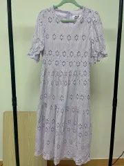 エンブロイダリー レース ライトパープル ONE PIECE