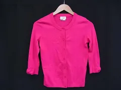 ■美品■ kate spade ケイトスペード コットン×レーヨン×ナイロン 七分袖 カーディガン トップス サイズXS 洋服 ピンク系 DM1429
