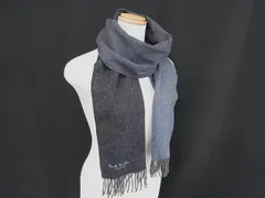 ■極美品■ Paul Smith ポールスミス カシミヤ100% マフラー ストール メンズ ネイビー系 DM1445