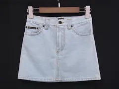 ■美品■ DOLCE＆GABBANA ドルチェ&ガッバーナ コットン ミニスカート ボトムス サイズ 36 洋服 レディース ライトブルー系 DM1594のサムネイル