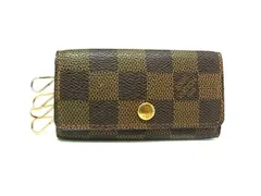 LOUIS VUITTON ルイヴィトン N62631 ダミエ ミュルティクレ4 4連 キーケース 鍵入れ メンズ レディース ブラウン系 DM0621