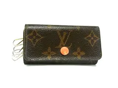 LOUIS VUITTON ルイヴィトン M60706 モノグラム ミュルティクレ4 4連 キーケース 鍵入れ ピモン ブラウン系×オレンジ系 DM0641