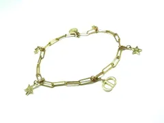 ChristianDior クリスチャンディオール スターモチーフ チャーム アクセサリー キーホルダー ゴールド系 DM0874