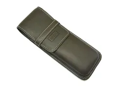 ■美品■ KENZO ケンゾー レザー ペンケース ペン入れ 筆箱 レディース メンズ ブラウン系 DM0730