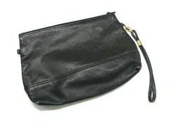 YVESSAINTLAURENT イヴサンローラン レザー ポーチ 小物入れ マルチケース  ブラック系×ブラウン系 DM0749