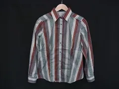 ■美品■ ETRO エトロ コットン97%×ポリウレタン3% 総柄 長袖 シャツ トップス 表記サイズ 44 洋服 マルチカラー DM2415