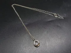 ■美品■ 4℃ ヨンドシー SV925 ラインストーン ネックレス ペンダント アクセサリー レディース シルバー系 DM0839のサムネイル