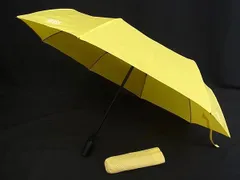 HUGO BOSS ヒューゴボス 3段折り 折り畳み傘 折りたたみ傘 雨具 高級傘 アンブレラ レイングッズ イエロー系 DM2598のサムネイル