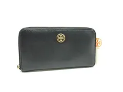 TORY BURCH トリーバーチ レザー ラウンドファスナー 長財布 ウォレット 札入れ 小銭入れ レディース ブラック系 DM0413