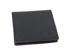 ■美品■ LANVIN ランバン レザー コインケース コインパース 小銭入れ メンズ レディース ブラック系 DM3533