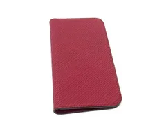 ■極美品■ LOUIS VUITTON ヴィトン M64468 エピ フォリオ iPhone X/XS対応 スマホケース アイフォンケース ワインレッド系 DM3601