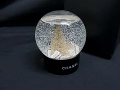 CHANEL シャネル ココマーク 2012年限定 スノードーム オブジェ 置物 インテリア アイボリー系×ブラック系 DM3633
