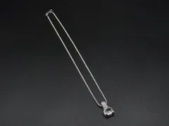 ■美品■ SWAROVSKI スワロフスキー ラインストーン ネックレス ペンダント アクセサリー レディース シルバー系 DM0522