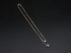 4℃ ヨンドシー SV925 ラインストーン クロス 2連 ネックレス ペンダント アクセサリー レディース シルバー系 DM0532のサムネイル