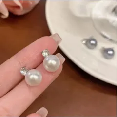 一粒パール イヤリング ピアス 結婚式 卒園式 卒業式 お呼ばれ フォーマル