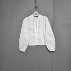 s하루특가s20 ザラ エンブロイダリースタイル ブラウス S n3703