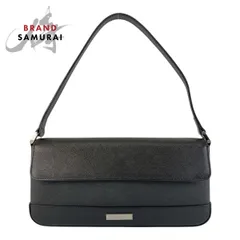 美品 BURBERRY バーバリー 中チェック柄 ブラック 黒 シルバー金具 レザー ショルダーバッグ レディース 506138【中古】