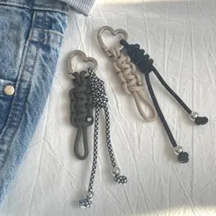 パラコード✳︎キーホルダー✳︎小さめ✳︎シルバー