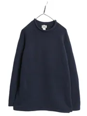 【お得なクーポン配布中!】 エルエルビーン ロールネック コットン ニット セーター メンズ L / 古着 オールド ミドルゲージ リブ編み ハイネック カットソー シンプル