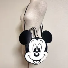 美品 Areeam ミッキー モノトーンフェイスバッグ 3way ハンドバッグ リュック クロスボディ