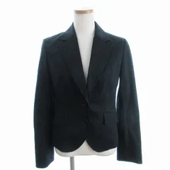 ポールスミス ブラック Paul Smith BLACK テーラードジャケット ブレザー シングル センターベント 背抜き 2B コットン 黒 ブラック 1 ■GY14