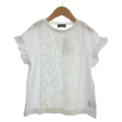 コムサイズム COMME CA ISM タグ付き ブラウス 半袖 レース 白 ホワイト 120