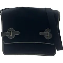 エルメス HERMES プエナペンチュラPM ブラック　シルバー金具 トワル/レザー メンズ ショルダーバッグのサムネイル